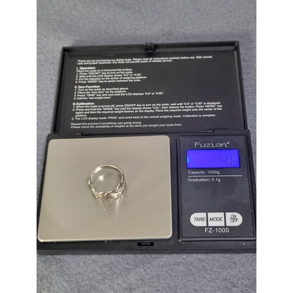 Sterling Silver 925 Stamped Elephant Ring 7.5 - Picture 10 of 10